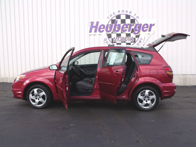 pontiac vibe 2005 dk  red hatchback gasoline 4 cylinders front wheel drive automatic 80905