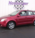 pontiac vibe 2005 dk  red hatchback gasoline 4 cylinders front wheel drive automatic 80905