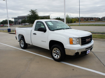 gmc sierra 1500 2009 white work truck gasoline 6 cylinders 2 wheel drive automatic 76108