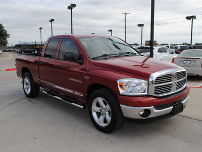 dodge ram pickup 1500 2007 red pickup truck gasoline 8 cylinders rear wheel drive automatic with overdrive 76087