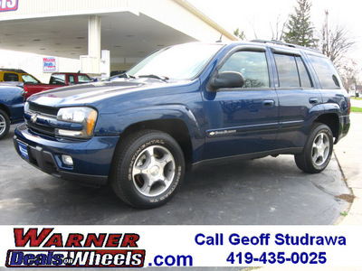 chevrolet trailblazer 2004 dk  blue suv lt 4x4 gasoline 6 cylinders 4 wheel drive automatic 45840