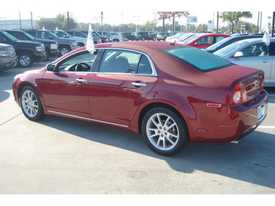 chevrolet malibu 2011 red sedan ltz gasoline 4 cylinders front wheel drive 6 speed automatic 77090