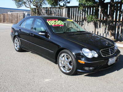 mercedes benz c class 2007 black sedan c230 sport gasoline 6 cylinders rear wheel drive automatic 93955