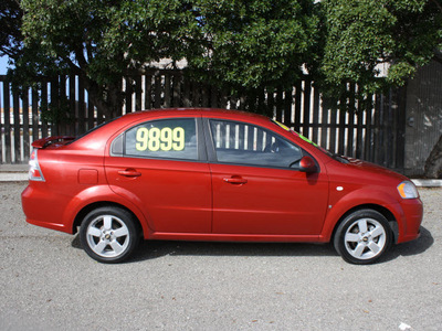 chevrolet aveo 2008 red sedan ls gasoline 4 cylinders front wheel drive automatic 93955