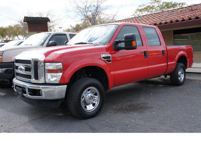 ford f 250 super duty 2008 red crew cab 4x4 diesel diesel 8 cylinders 4 wheel drive automatic 95678