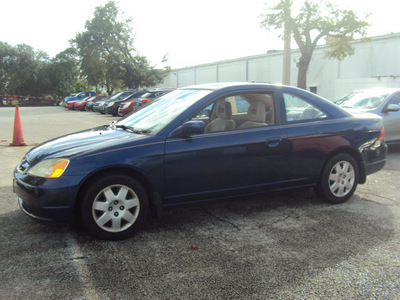 honda civic 2002 blue coupe ex gasoline 4 cylinders front wheel drive automatic 32901