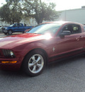 ford mustang 2007 drk red coupe gasoline 6 cylinders rear wheel drive automatic 32901
