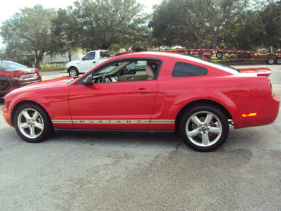 ford mustang 2007 red coupe gasoline 6 cylinders rear wheel drive manual 32901