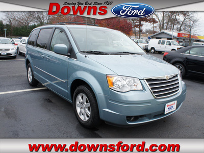 chrysler town and country 2010 lt  blue van touring gasoline 6 cylinders front wheel drive shiftable automatic 08753