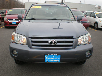 toyota highlander 2005 blue suv gasoline 6 cylinders all whee drive automatic with overdrive 13502