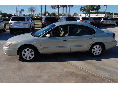 ford taurus 2005 green sedan sel gasoline 6 cylinders front wheel drive 4 speed automatic 77090