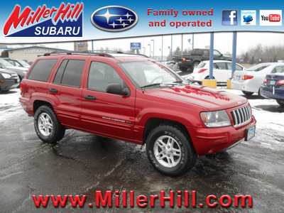 jeep grand cherokee 2004 red suv special edition gasoline 8 cylinders 4 wheel drive automatic with overdrive 55811
