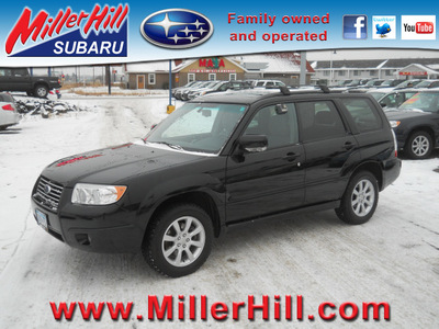 subaru forester 2007 black suv 2 5 x premium gasoline 4 cylinders all whee drive automatic 55811