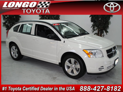 dodge caliber 2010 white hatchback sxt gasoline 4 cylinders front wheel drive automatic 91731