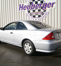 honda civic 2004 satin silver coupe value package gasoline 4 cylinders front wheel drive automatic 80905