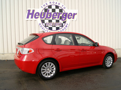 subaru impreza 2008 red wagon 2 5i premium package gasoline 4 cylinders all whee drive automatic 80905