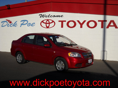 chevrolet aveo 2007 red sedan gasoline 4 cylinders front wheel drive standard 79925