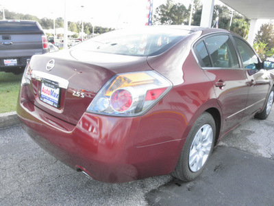 nissan altima 2010 burgundy sedan 2 5 s gasoline 4 cylinders front wheel drive automatic 34474