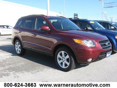 hyundai santa fe 2007 dk  red suv limited gasoline 6 cylinders all whee drive automatic 45840