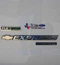 chevrolet express 2011 white van lt 3500 flex fuel 8 cylinders rear wheel drive automatic 76108