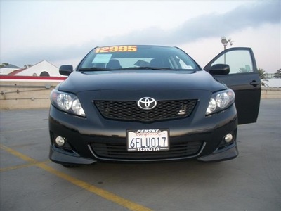 toyota corolla 2009 black sedan gasoline 4 cylinders front wheel drive automatic 90241