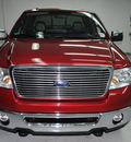 ford f 150 2007 red lariat flex fuel 8 cylinders 4 wheel drive automatic 91731