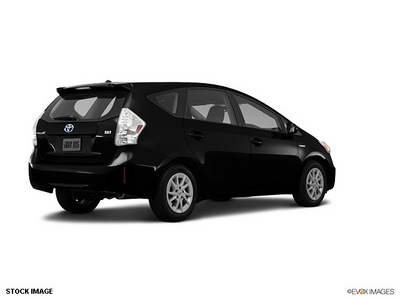 toyota prius v 2012 black wagon two hybrid 4 cylinders front wheel drive not specified 55448