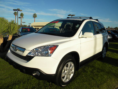 honda cr v 2007 white suv ex l gasoline 4 cylinders all whee drive automatic 92235