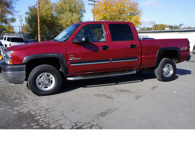 chevrolet silverado 2500hd 2004 red lt diesel 8 cylinders 4 wheel drive automatic 95678