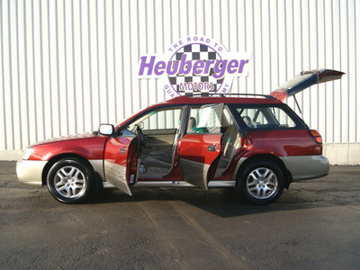 subaru outback 2003 regatta red wagon gasoline 4 cylinders sohc all whee drive automatic 80905