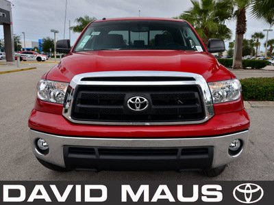 toyota tundra 2012 red sr5 gasoline 8 cylinders 2 wheel drive automatic 32771