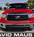 toyota tundra 2011 red sr5 gasoline 8 cylinders 2 wheel drive automatic 32771