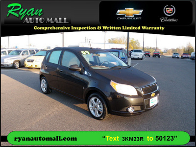 chevrolet aveo 2009 black hatchback aveo5 lt gasoline 4 cylinders front wheel drive automatic 55313