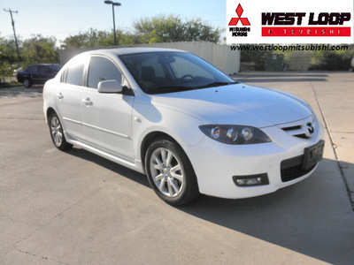 mazda mazda3 2008 white sedan s gasoline 4 cylinders front wheel drive automatic 78238