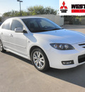 mazda mazda3 2008 white sedan s gasoline 4 cylinders front wheel drive automatic 78238