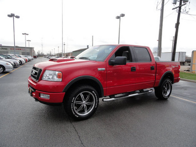 ford f 150 2004 red fx4 gasoline 8 cylinders 4 wheel drive automatic 60915