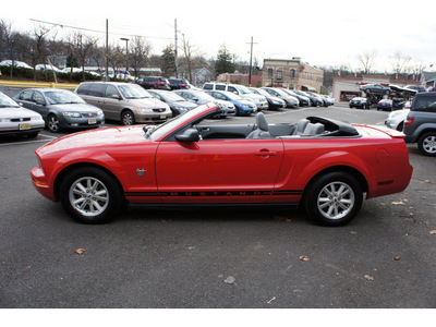 ford mustang 2009 red v6 deluxe gasoline 6 cylinders rear wheel drive automatic with overdrive 07044