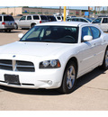 dodge charger 2010 white sedan sxt gasoline 6 cylinders rear wheel drive automatic 77037