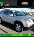 gmc acadia 2008 silver suv slt 1 leather sunroof quads gasoline 6 cylinders front wheel drive 6 speed automatic 55313