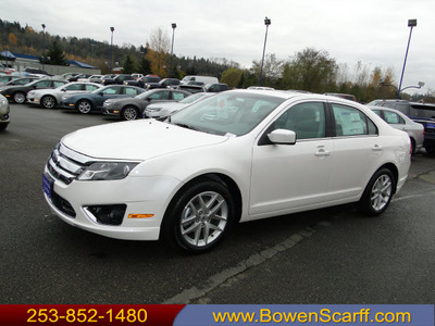 ford fusion 2012 white sedan sel gasoline 4 cylinders front wheel drive 6 speed automatic 98032