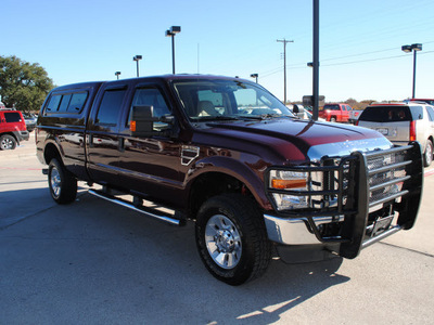 ford f 350 super duty 2009 maroon lariat diesel 8 cylinders 4 wheel drive automatic 76087