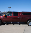 ford f 350 super duty 2009 maroon lariat diesel 8 cylinders 4 wheel drive automatic 76087