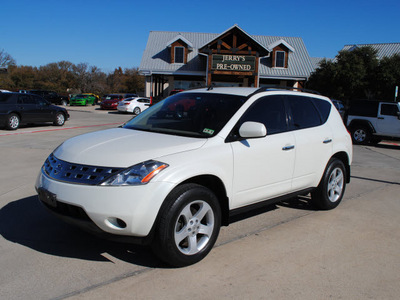 nissan murano 2005 white suv s gasoline 6 cylinders front wheel drive automatic 76087