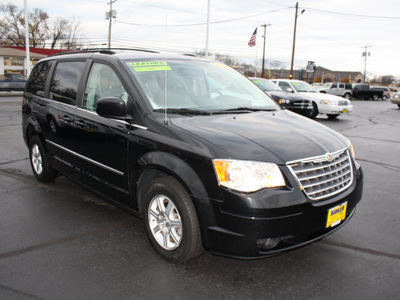 chrysler town and country 2009 black van touring gasoline 6 cylinders front wheel drive automatic 07730