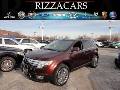ford edge 2009 dk  red suv limited gasoline 6 cylinders front wheel drive automatic with overdrive 60546