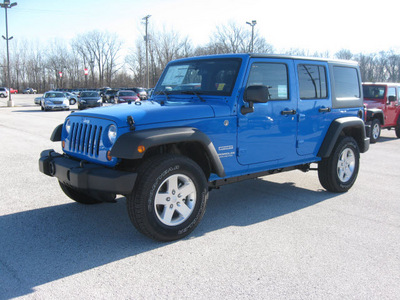 jeep wrangler unlimited 2012 blue suv sport gasoline 6 cylinders 4 wheel drive automatic 45840