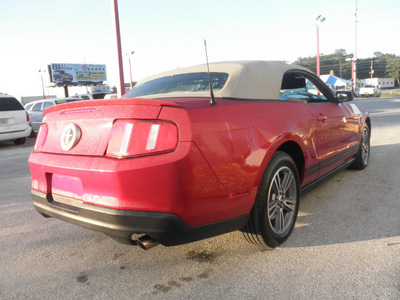 ford mustang 2010 red v6 gasoline 6 cylinders rear wheel drive automatic 34731