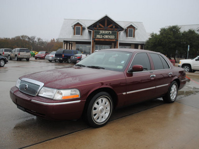 mercury grand marquis 2004 maroon sedan ls gasoline 8 cylinders rear wheel drive automatic with overdrive 76087