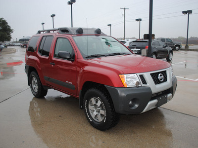 nissan xterra 2010 red suv off road gasoline 6 cylinders 4 wheel drive automatic with overdrive 76087