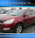 chevrolet traverse 2011 red gasoline 6 cylinders all whee drive automatic 13350